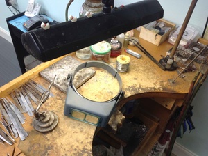 Jeweler’s working table 